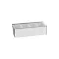 Chef Inox Condiment Dispenser/Garnish Caddy 4-Compartment 300x150x90mm