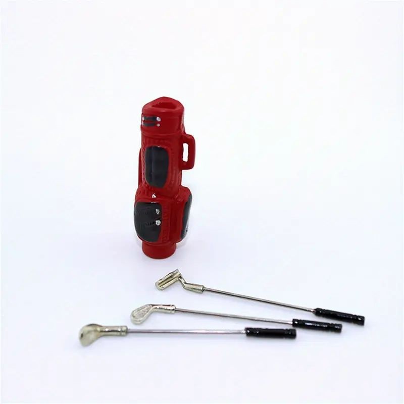 Cake Topper Miniature Golf Clubs and Bag