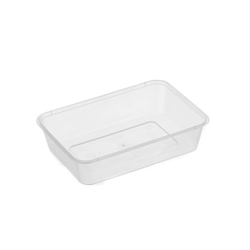 Genfac Rectangle Clear Container 1000ml - 50 pack