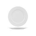 Bistro Porcelain Wide Rim Round Plate - 235mm