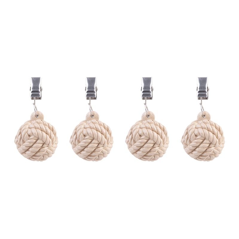 Alfresco Lane Tablecloth Weights - Rope Balls - Set of 4