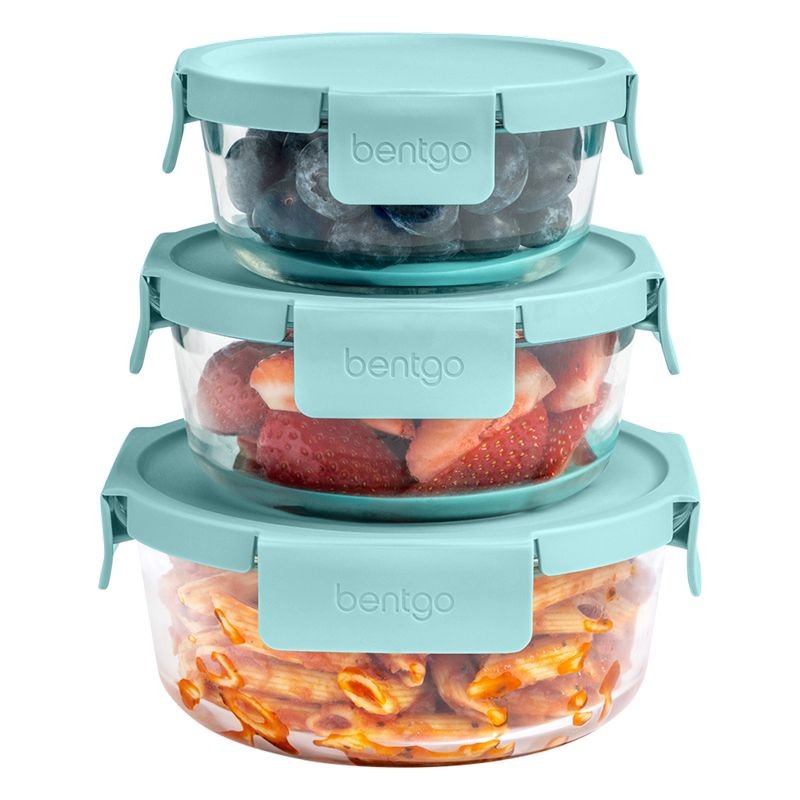bentgo-round-glass-food-storage-set-soft-aqua-6-pieces