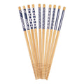 D.Line Bamboo Chopsticks - Blue & White Decal set of 5