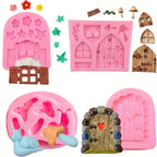 silicone-mould-fairy-house-4-pc-set