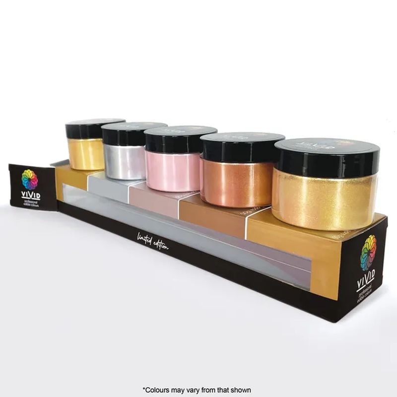 Vivid Limited Edition Super Metallic Dusts - 5 pack