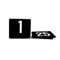 Trenton Flat Plastic Table Numbers - 1-50