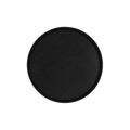 Chef Inox Non-Slip Round Tray - Black Plastic 400mm
