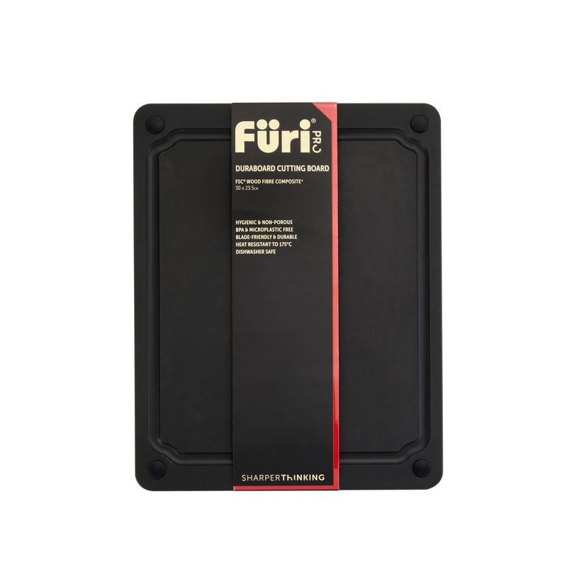 Furi Duraboard Cutting Board - Black - 30 x 23.5cm