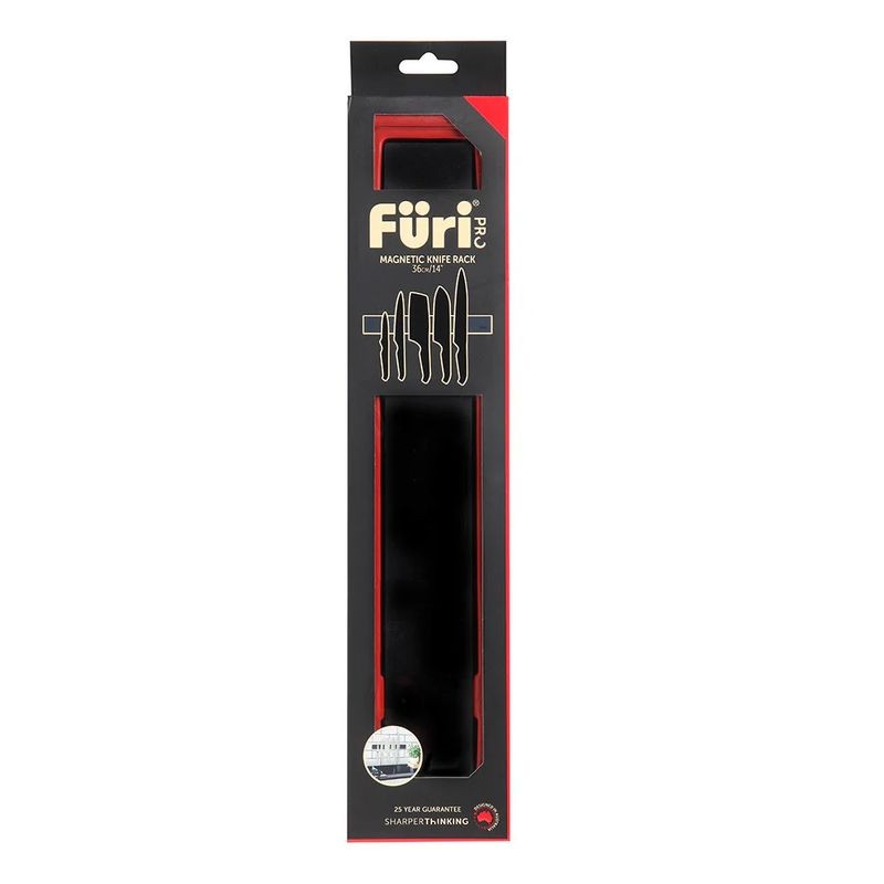 Furi Magnetic Wall Rack Black - 36cm