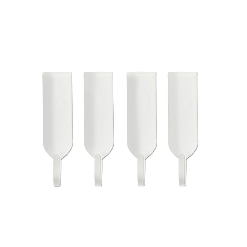 Furi Magnetic Wall Rack Hooks - White 4 set