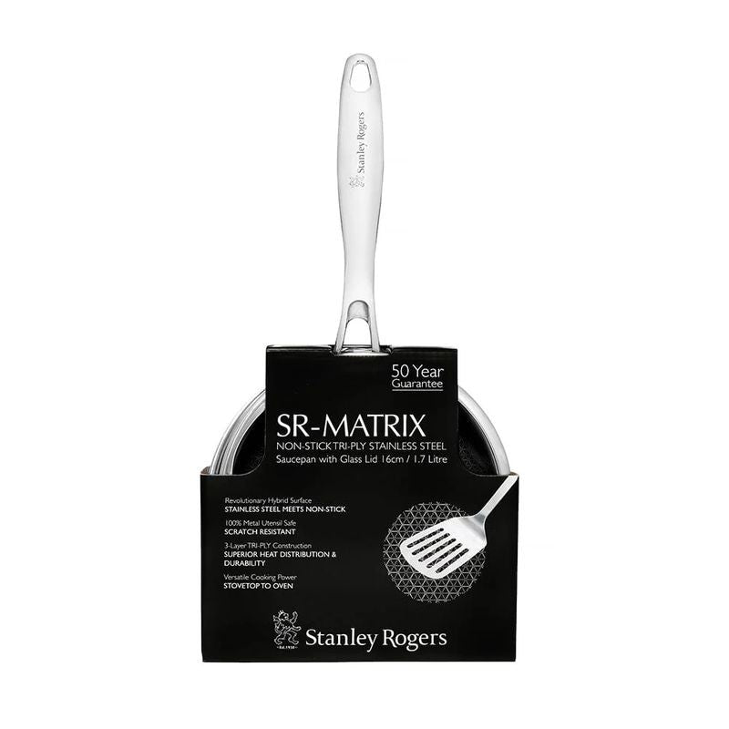 matrix-non-stick-saucepan-16cm-1-7l-with-glass-lid-stanley-rogers