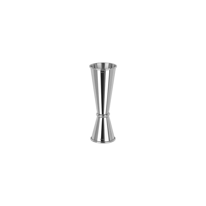 Zanzi Tokyo Jigger with Curled Edge Stainless Steel 30/60ml