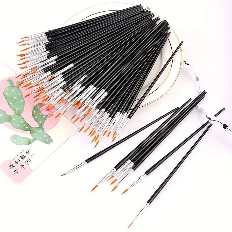 black-nylon-pointy-brush-16-5cm-10-pack