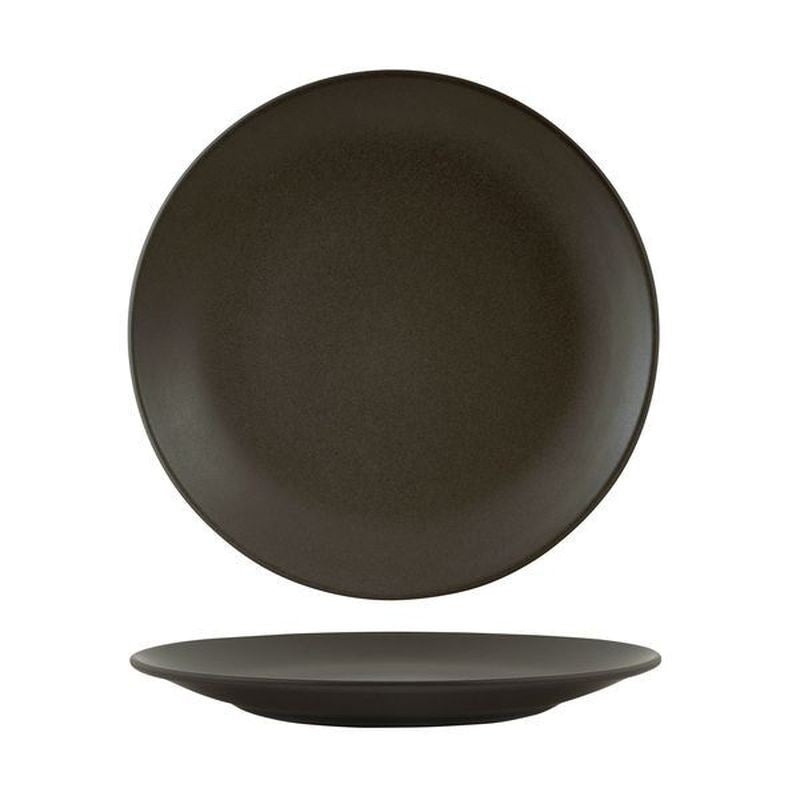 Zuma Round Coupe Plate - Charcoal 260mm
