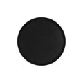 Chef Inox Non-Slip Round Tray - Black Plastic 350mm