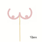 cupcake-toppers-glitter-breasts-baby-pink-12-piece