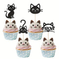 cupcake-toppers-glitter-black-cat-24-pieces