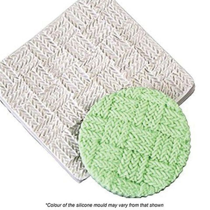 Cake Craft Silicone Mould - Crochet Weave Impression
