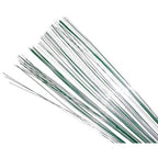bake-group-flower-wire-24-gauge-50-pieces-metallic-dark-green