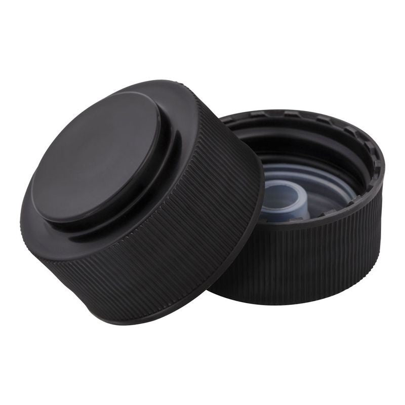 plasdene-410-plastic-snap-screw-cap-with-pourer-plug-black-28mm