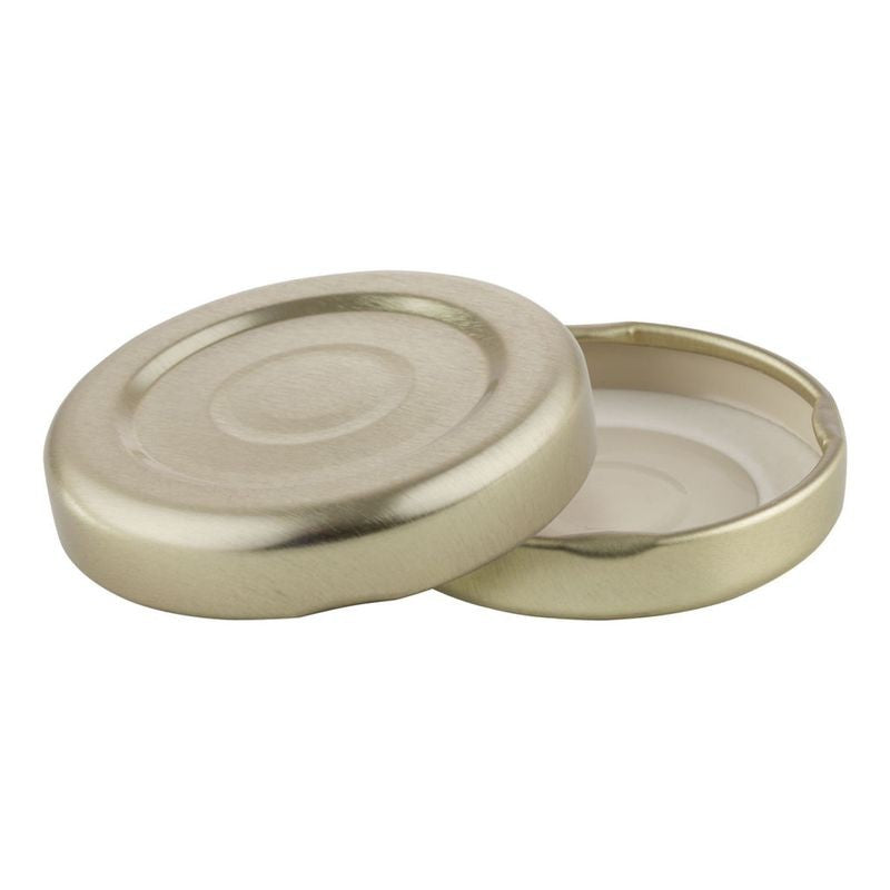 Plasdene Metal Button Twist Cap - Gold 53mm