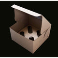 4 cupcake Brown Cupcake Box with PVC Window Bake Group