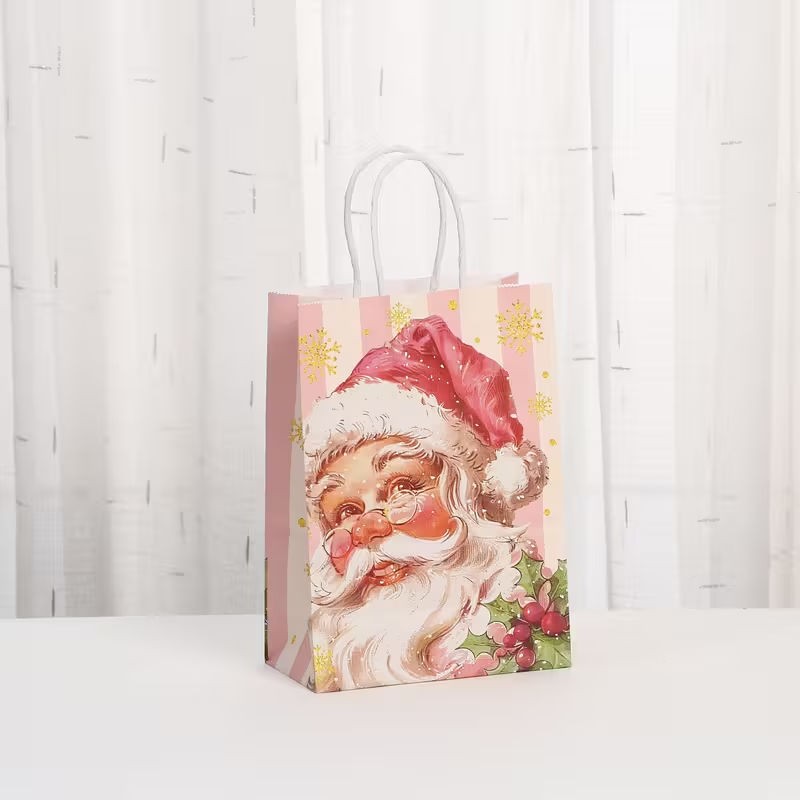 christmas-paper-giftbag-pink-santa-15x8x21cm
