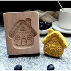 Wooden Cookie Mould – Gingerbread House