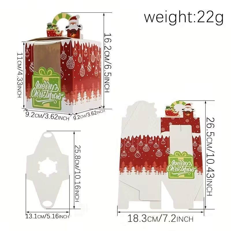 christmas-cupcake-box-1-hole-with-handle