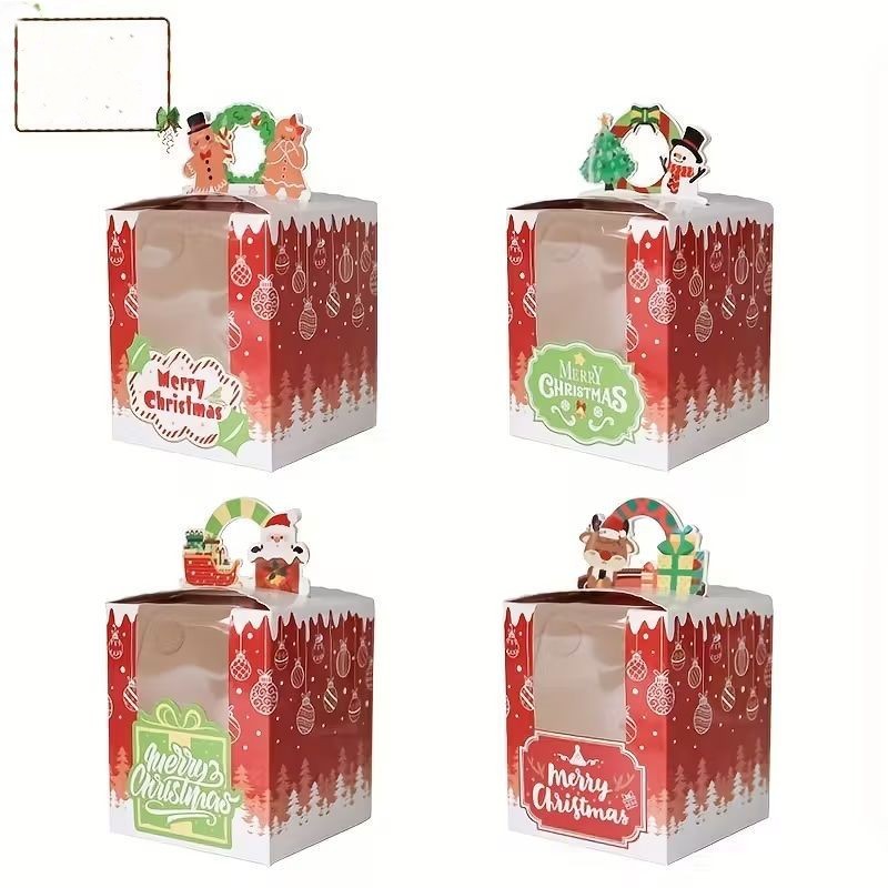 christmas-cupcake-box-1-hole-with-handle