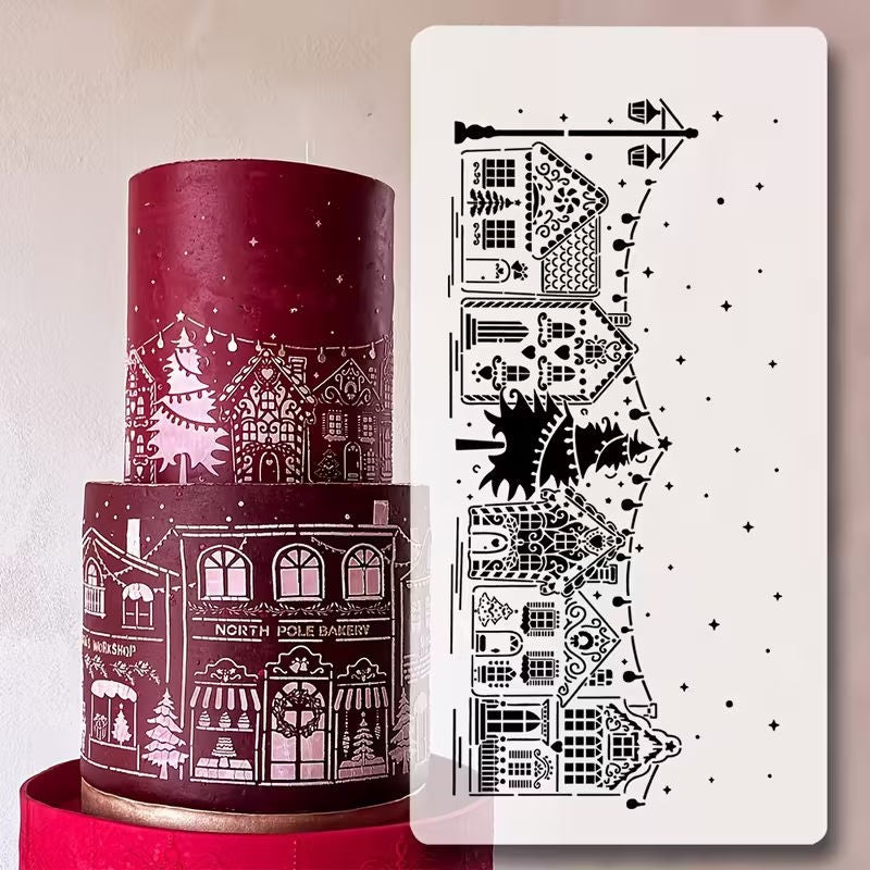 christmas-village-house-street-cake-stencil