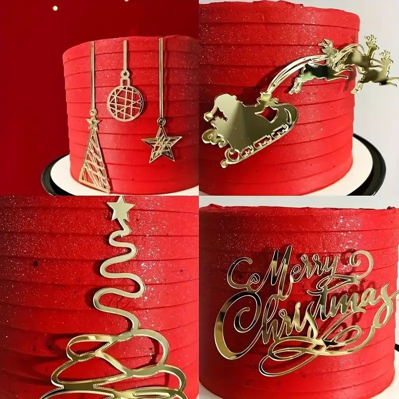 gold-star-christmas-ornament-cake-topper