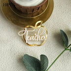 gold-apple-with-white-writing-teacher-cupcake-topper-1-piece