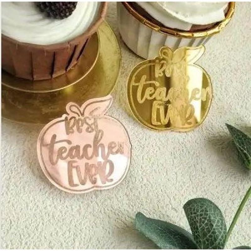 gold-apple-best-teacher-ever-cupcake-topper-1-piece