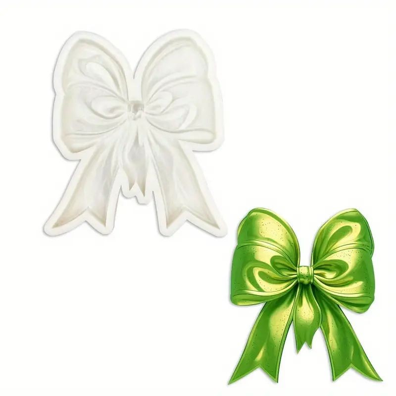 Large Baroque Bow Silicone Mould – Elegant Ribbon Design