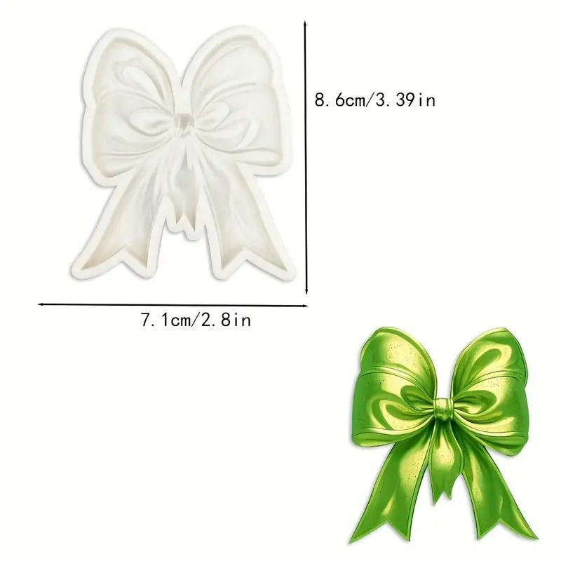 Large Baroque Bow Silicone Mould – Elegant Ribbon Design