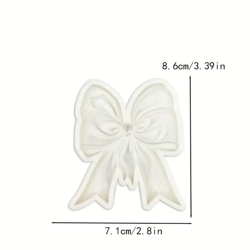 Large Baroque Bow Silicone Mould – Elegant Ribbon Design