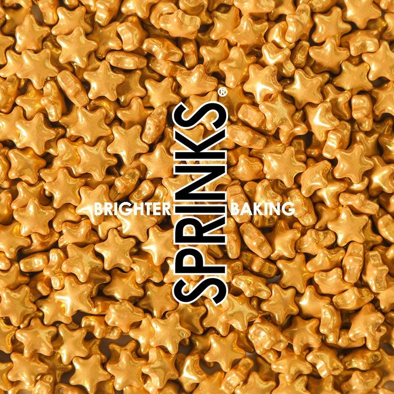 Sprinks Gold Stars Sprinkles 500gm