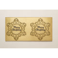Acrylic Gold Snowflake Cake Toppers - Merry Christmas Design 2 Piece Set