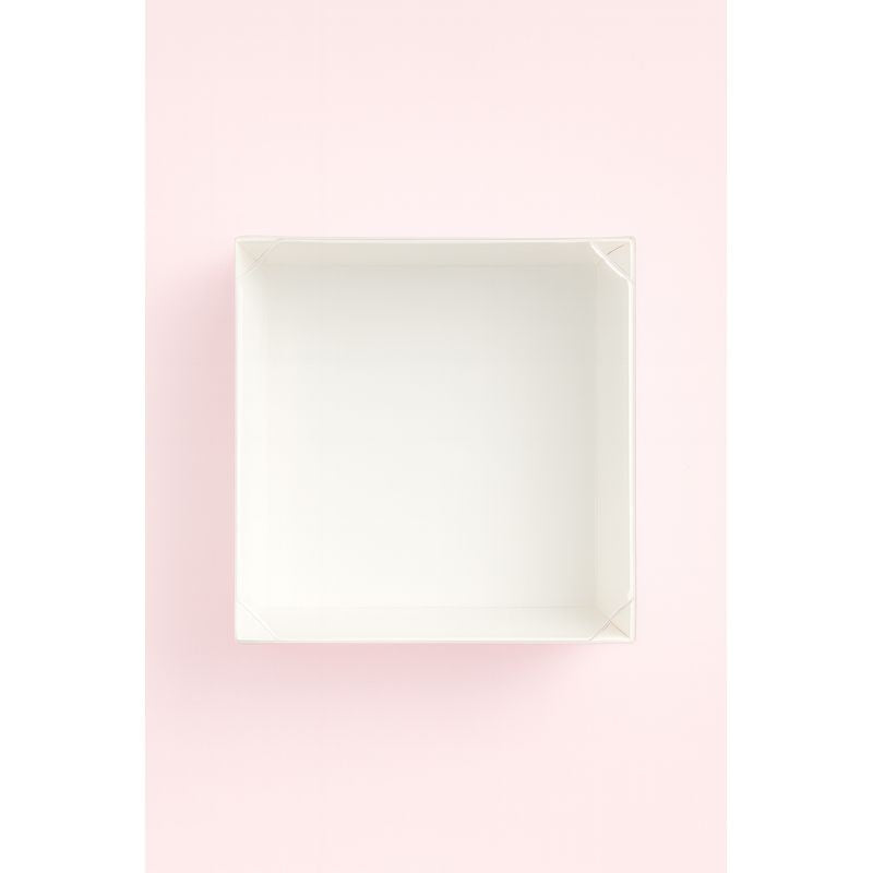 White Dessert Box with Clear Lid â€“ 11 x 12 x 5cm 5 pack
