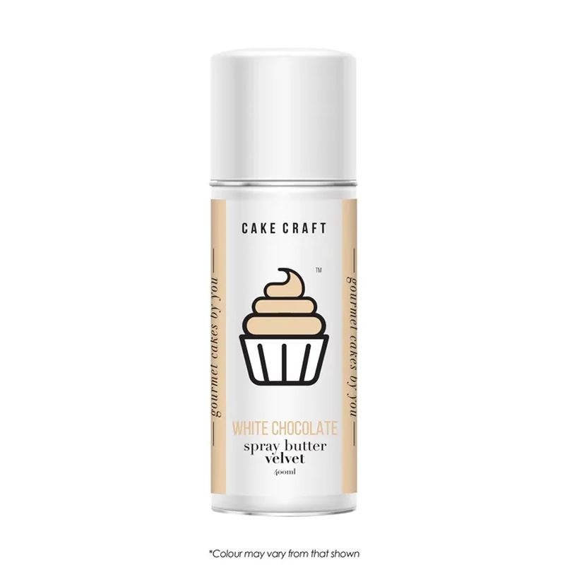 Cake Craft Spray Butter Velvet - White Chocolate 400ml