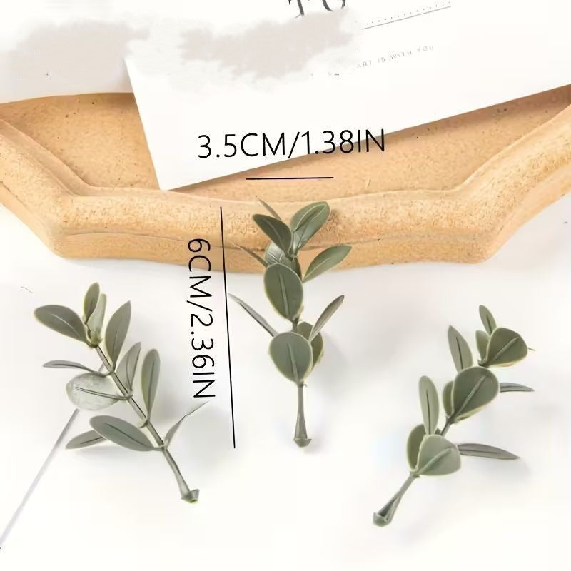 Mini Faux Eucalyptus Cake Toppers – 6cm