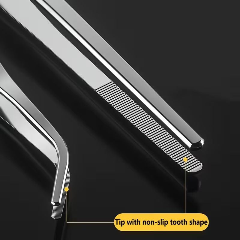 Stainless Steel Straight Plating Tweezers 20cm