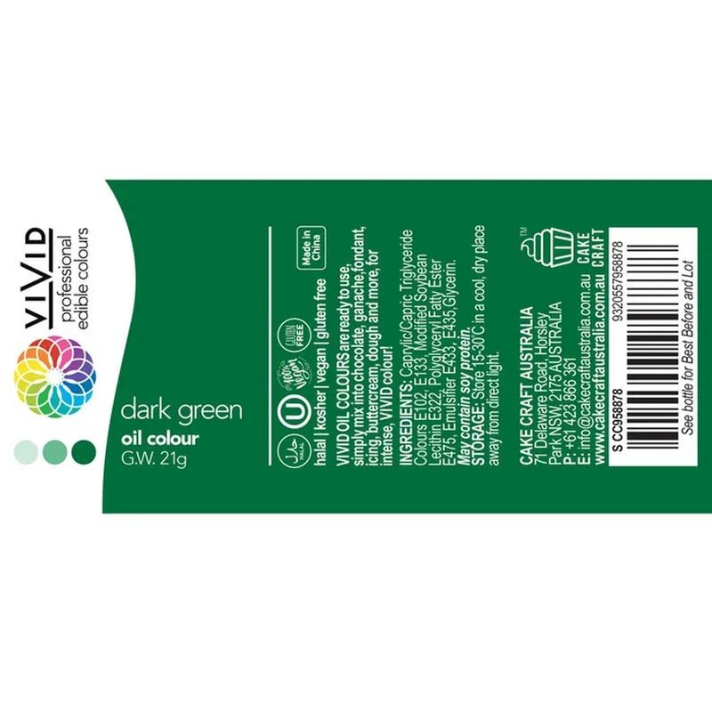 Vivid Oil Colour - Dark Green - 21g