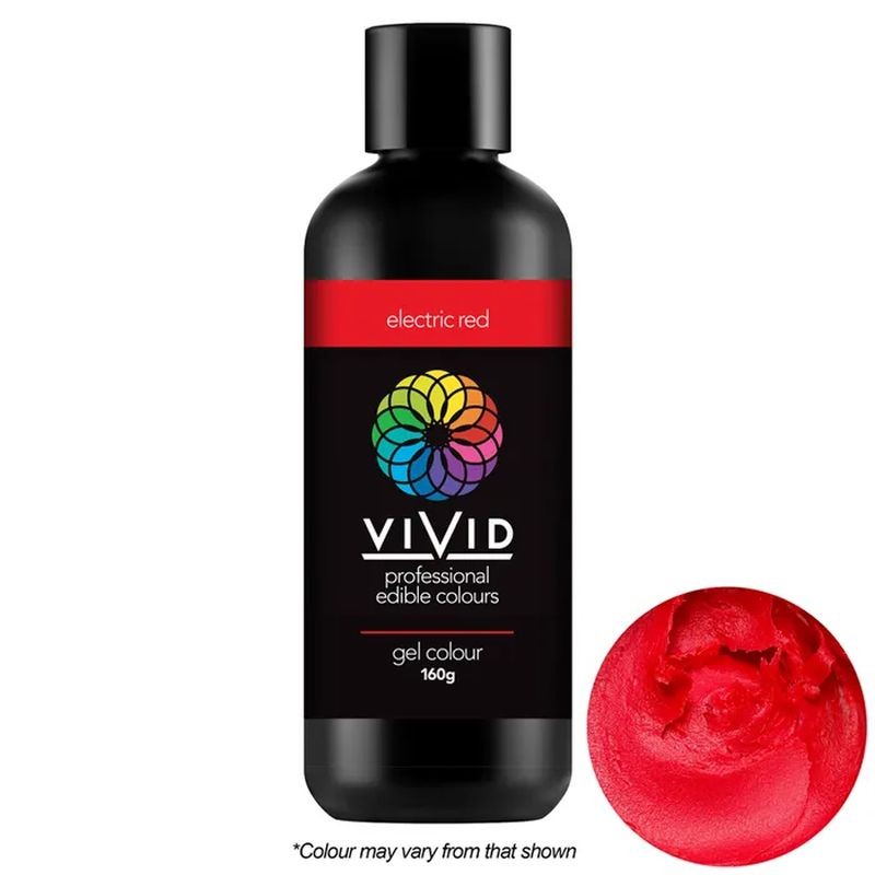 Vivid Gel Colour - Electric Red - 160g
