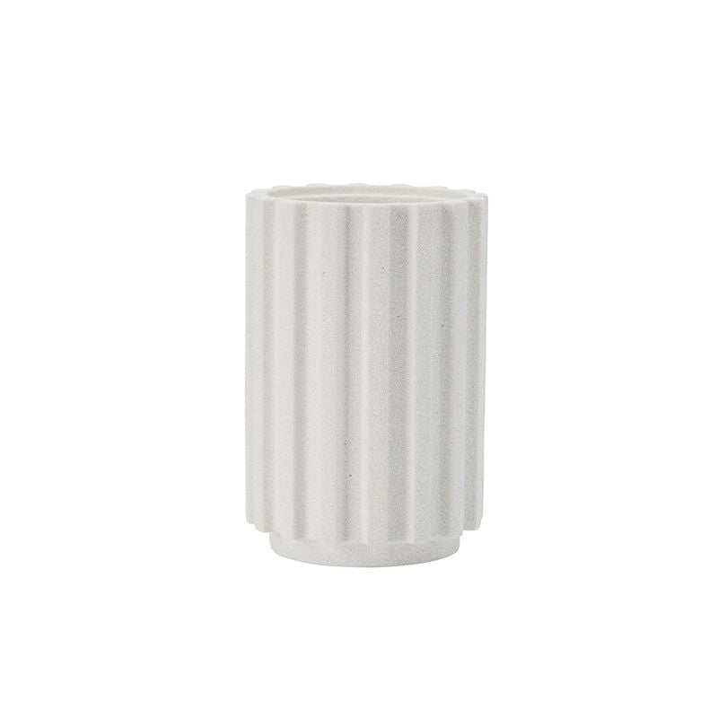 furi-pro-radial-stone-utensil-holder-snow-terrazzo-11-x-19-5cm