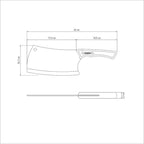 Tramontina Churrasco Black Cleaver 17cm