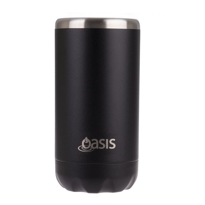 oasis-stainless-steel-double-wall-insulated-cooler-can-330ml-black