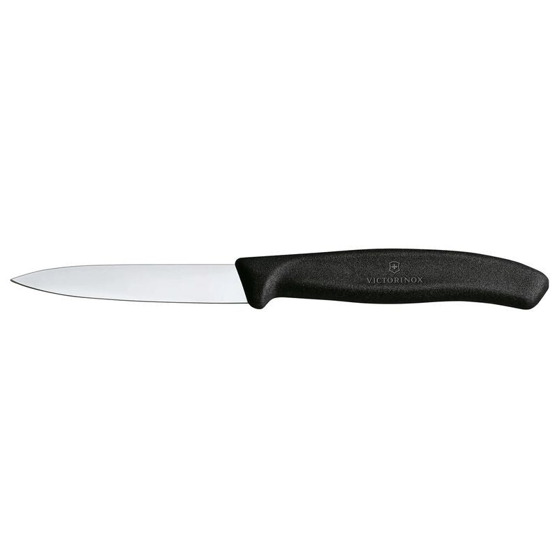 Swiss Classic Paring Knife 8cm Straight Edge Victorinox 6.7603 Black