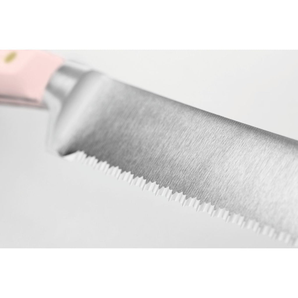 Wusthof Classic Bread Knife Double Serrated 23cm - Pink Himalayan Salt